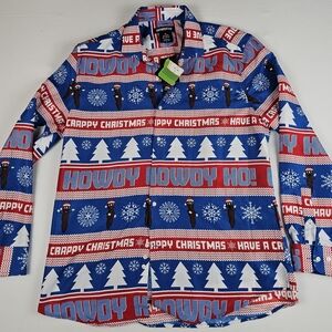 South Park Mr. Hankey Crappy Christmas Holiday Dress Shirt Men's M Ugly Sweater